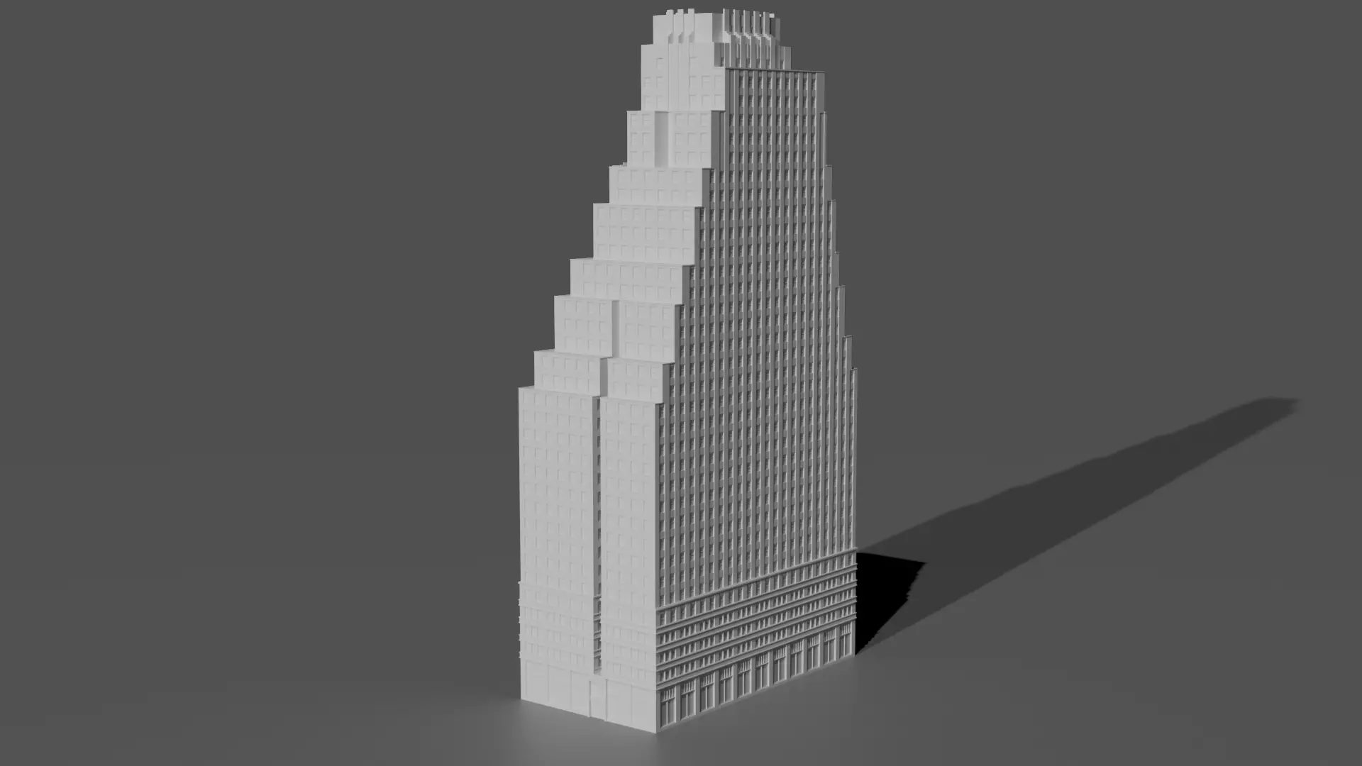 120 Wall Street Detailed Art Deco NYC Skyscraper High Poly 3D print model_2