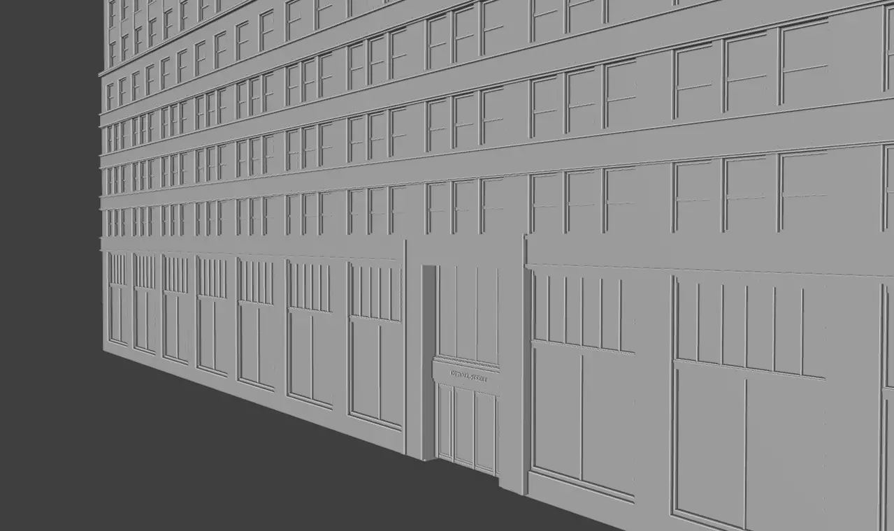 120 Wall Street Detailed Art Deco NYC Skyscraper High Poly 3D print model_22