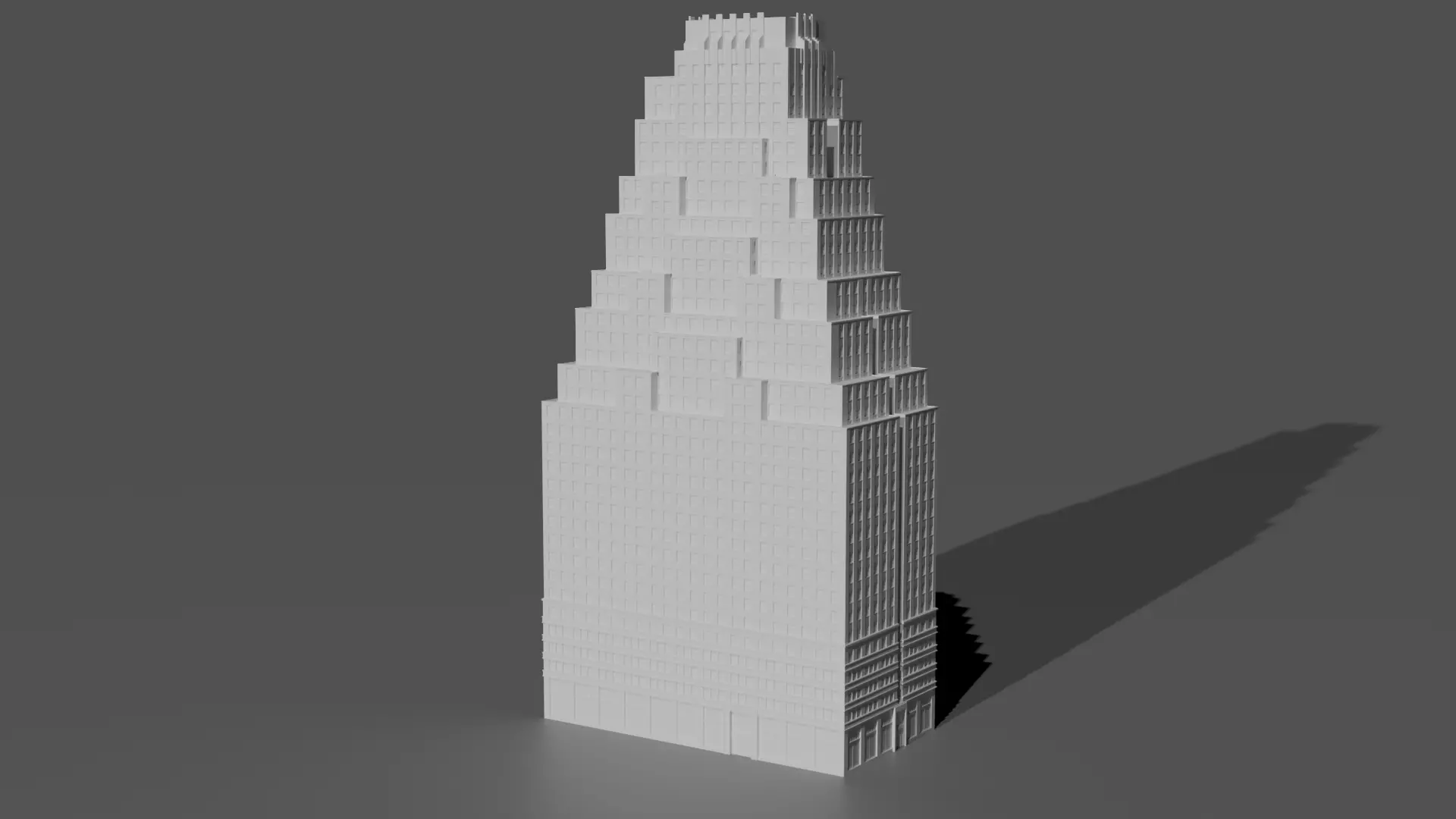 120 Wall Street Detailed Art Deco NYC Skyscraper High Poly 3D print model_0