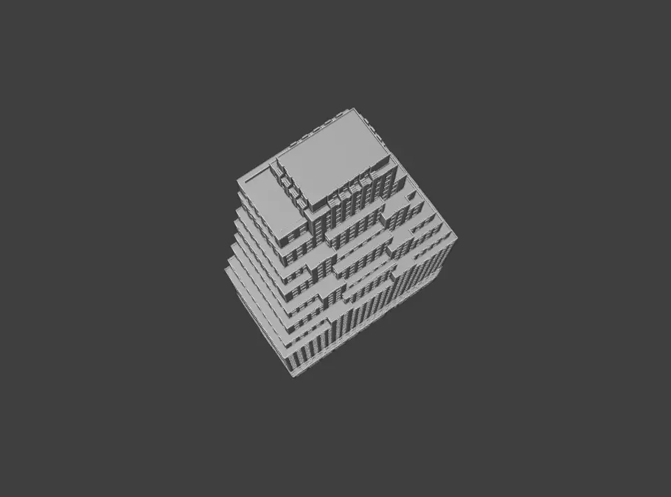 120 Wall Street Detailed Art Deco NYC Skyscraper High Poly 3D print model_8