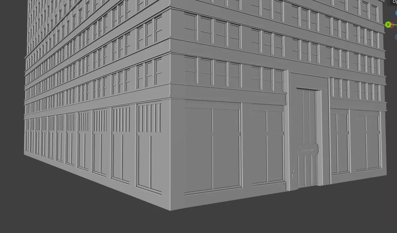 120 Wall Street Detailed Art Deco NYC Skyscraper High Poly 3D print model_20