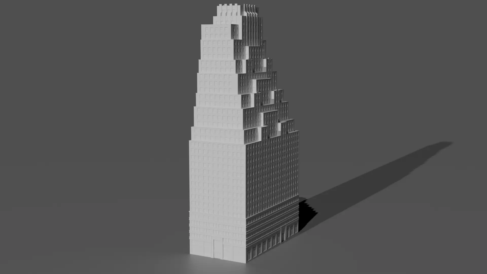120 Wall Street Detailed Art Deco NYC Skyscraper High Poly 3D print model_1