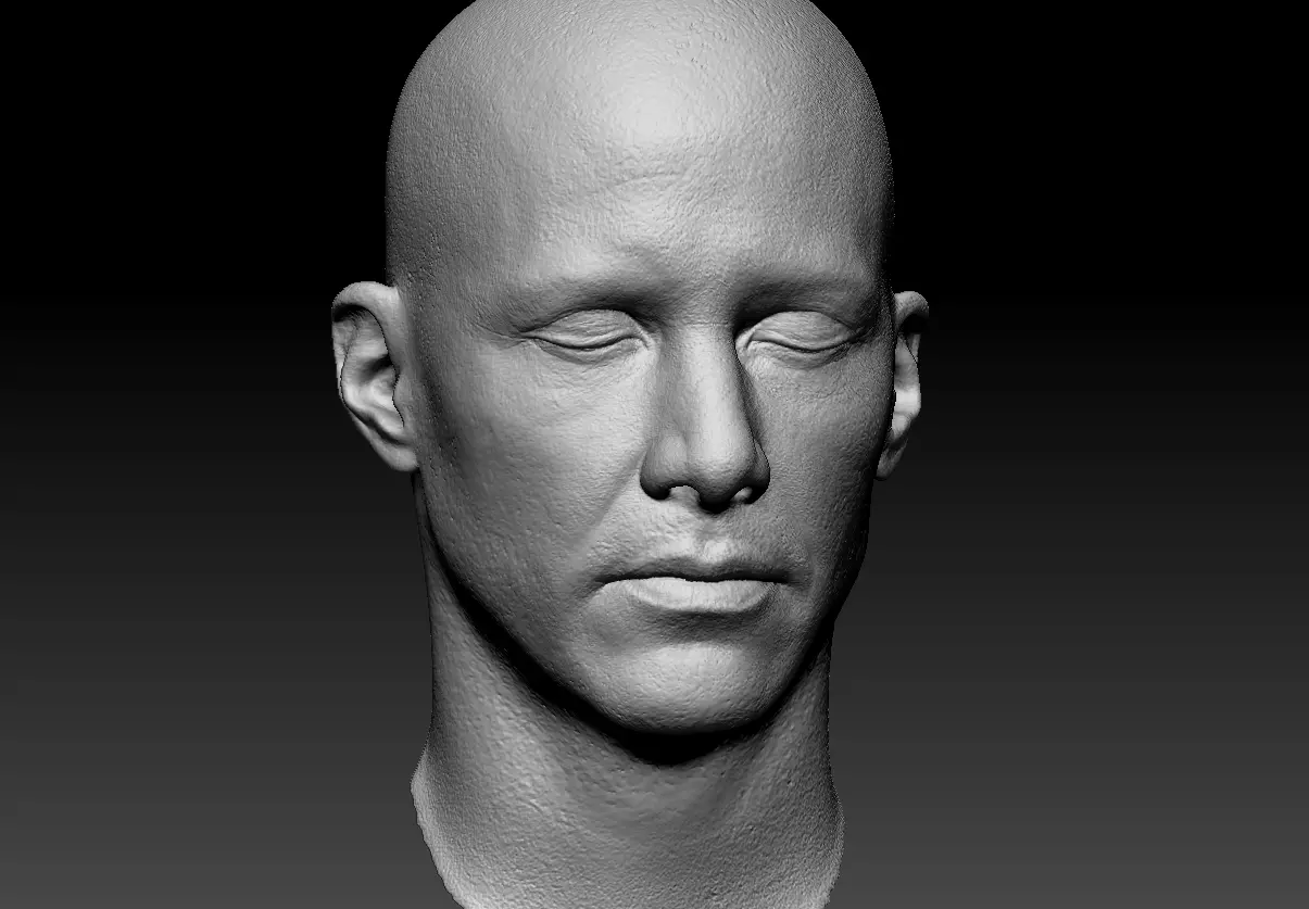 Keanu Reeves Lifecast 3D Head Likeness John Wick The Matrix 3D model