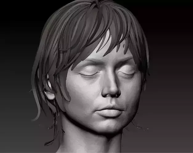 Ana de Armas Lifecast 3D Head Likeness Blade Runner JOI 