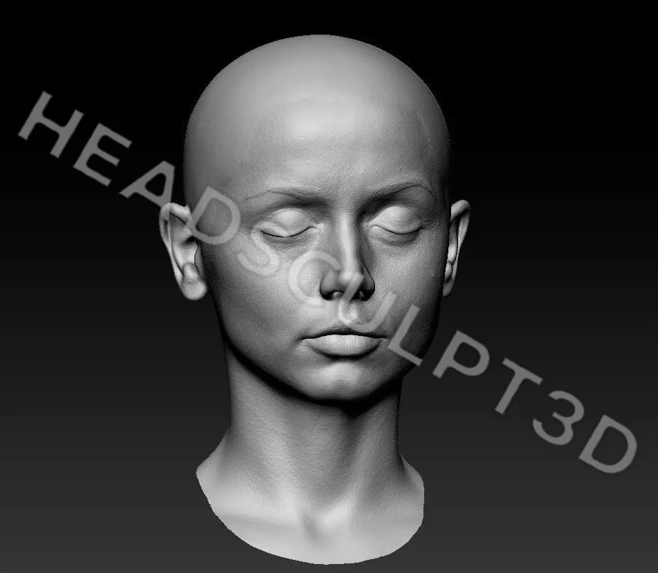 Ana de Armas Lifecast 3D Head Likeness Blade Runner JOI  3D model_13