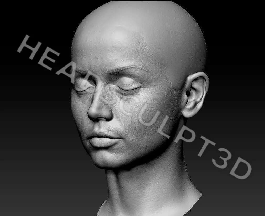 Ana de Armas Lifecast 3D Head Likeness Blade Runner JOI  3D model_17