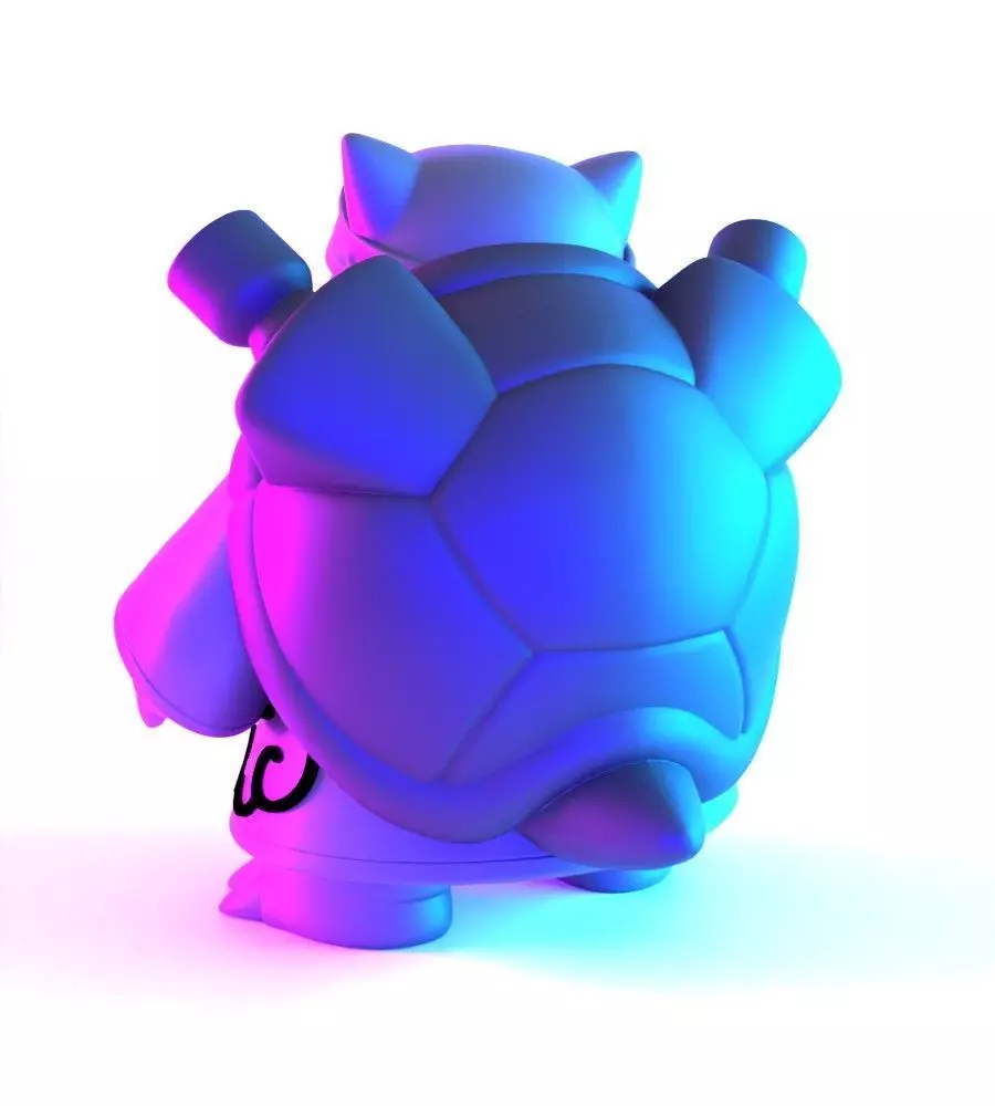 Pokemon Blastoise Akatsuki Amegakure Naruto Shippuden toy 3D print model_10