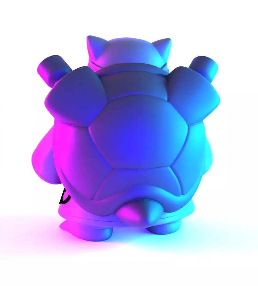Pokemon Blastoise Akatsuki Amegakure Naruto Shippuden toy 3D print model_11