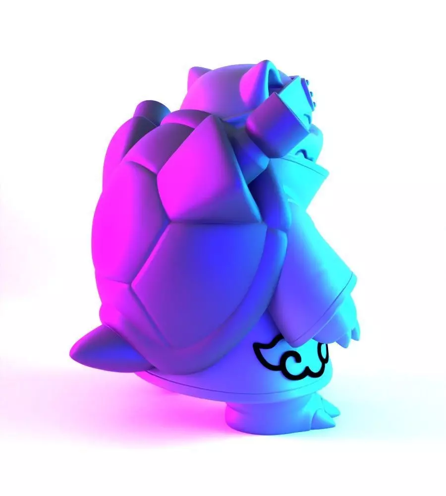 Pokemon Blastoise Akatsuki Amegakure Naruto Shippuden toy 3D print model_15