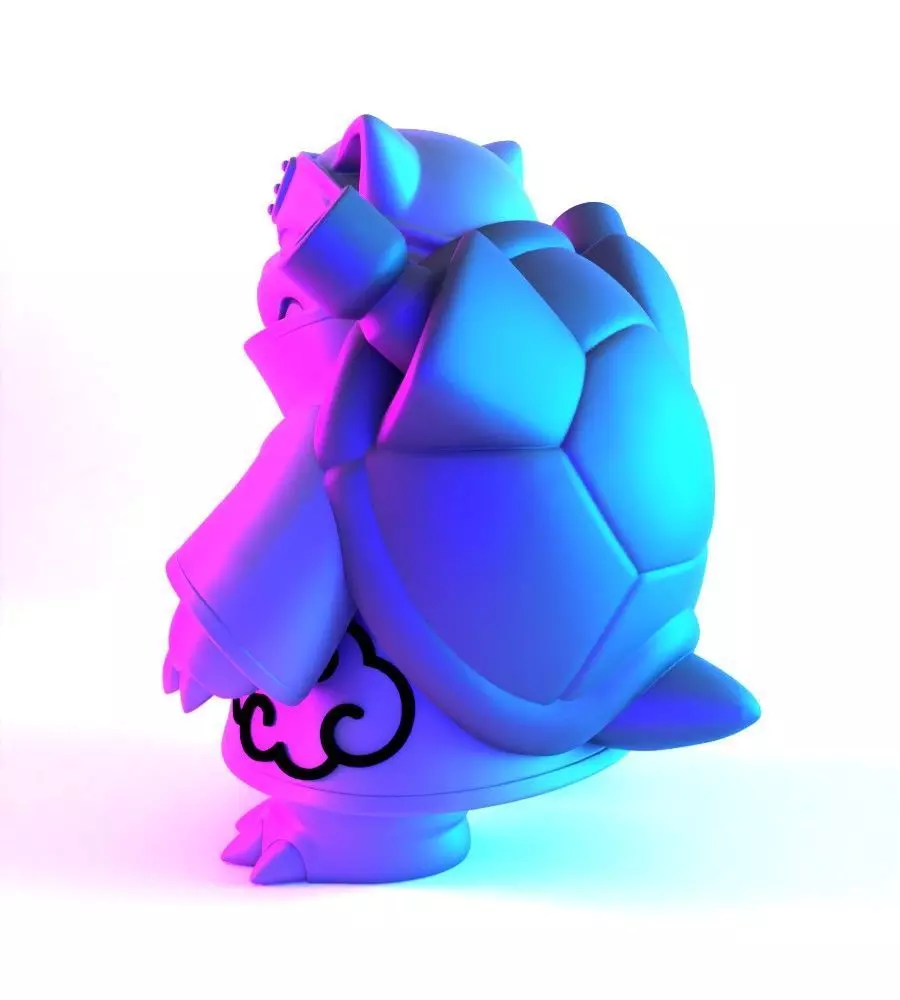 Pokemon Blastoise Akatsuki Amegakure Naruto Shippuden toy 3D print model_8