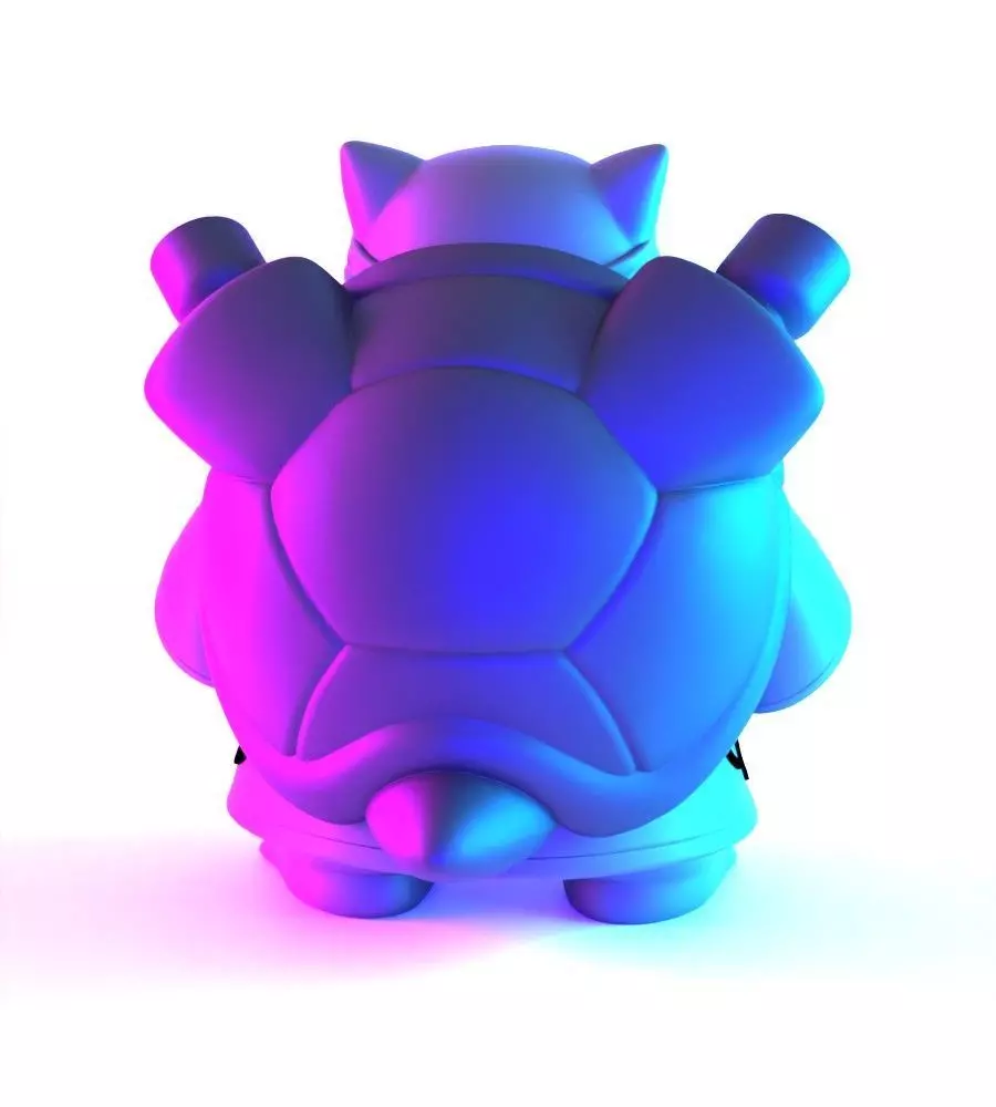 Pokemon Blastoise Akatsuki Amegakure Naruto Shippuden toy 3D print model_12