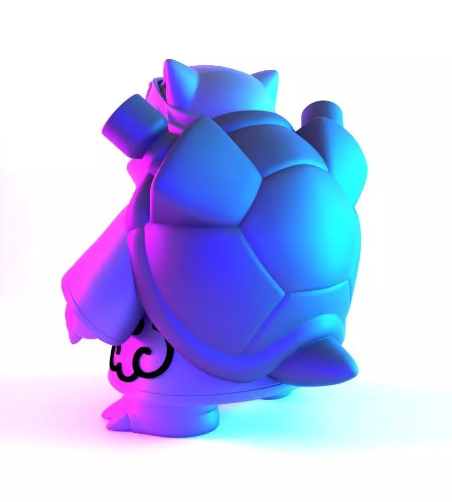 Pokemon Blastoise Akatsuki Amegakure Naruto Shippuden toy 3D print model_9