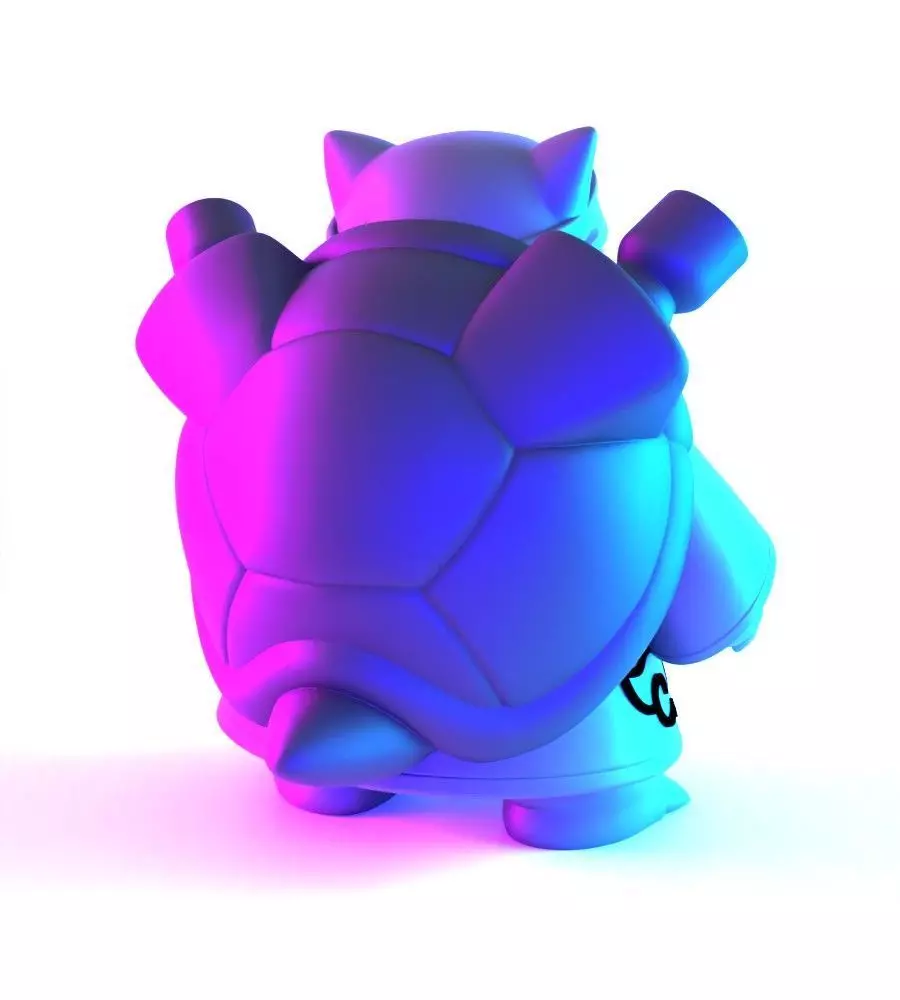 Pokemon Blastoise Akatsuki Amegakure Naruto Shippuden toy 3D print model_13