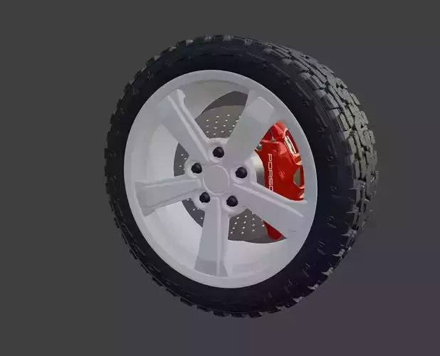Porsche 992 Dakar wheel 