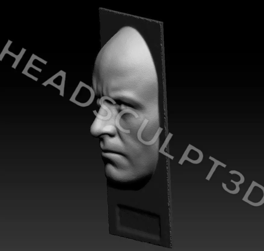 Hugh Jackman Lifecast 3D Head Likeness Wolverine Logan XMen 3D model_5