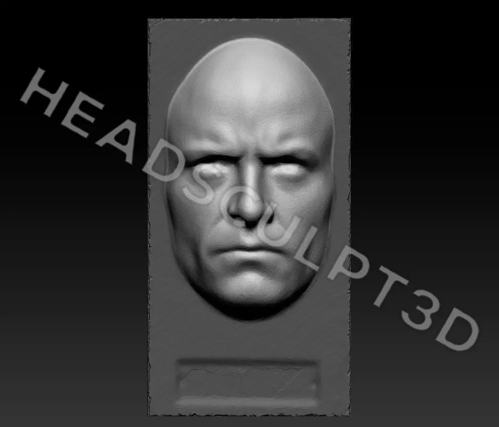 Hugh Jackman Lifecast 3D Head Likeness Wolverine Logan XMen 3D model_4