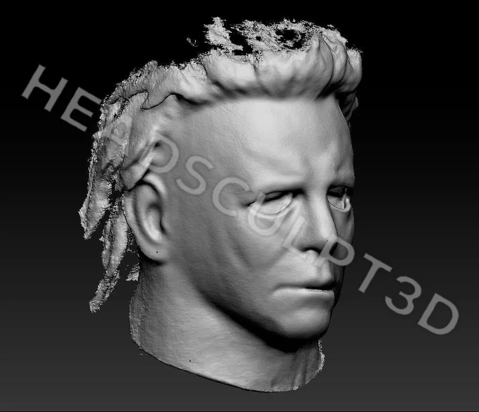Michael Myers Halloween Mask 3D Scan 2018 Horror 3D model_5