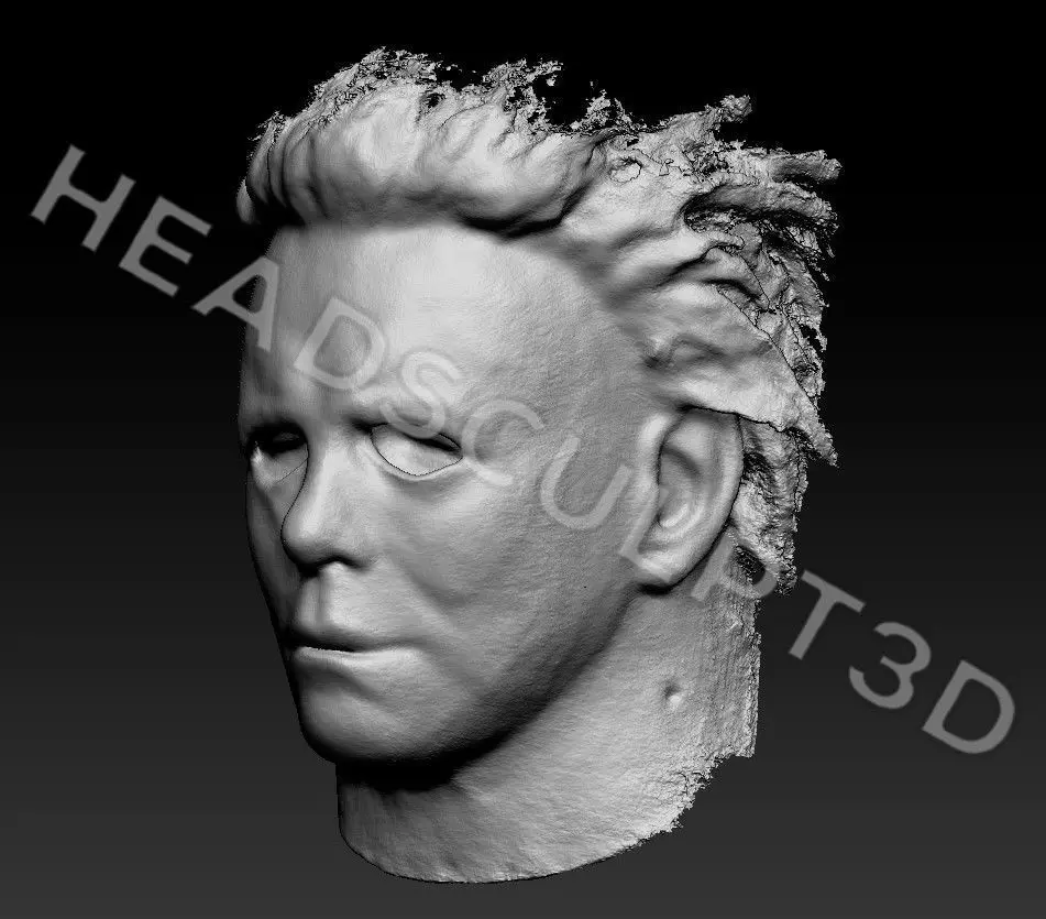Michael Myers Halloween Mask 3D Scan 2018 Horror 3D model_6