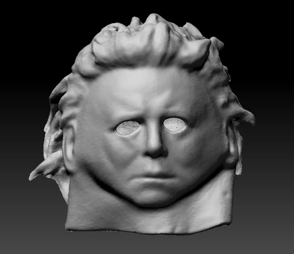 Michael Myers Halloween Mask 3D Scans 1978 2018 Horror 3D model_1