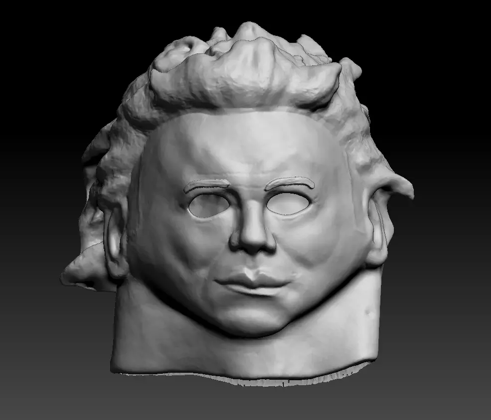 Michael Myers Halloween Mask 3D Scans 1978 2018 Horror 3D model_0