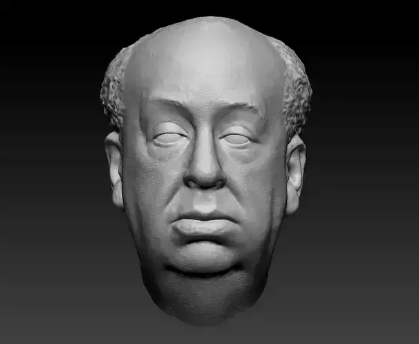 Alfred Hitchcock 3D Scan Head Likeness Director Psycho