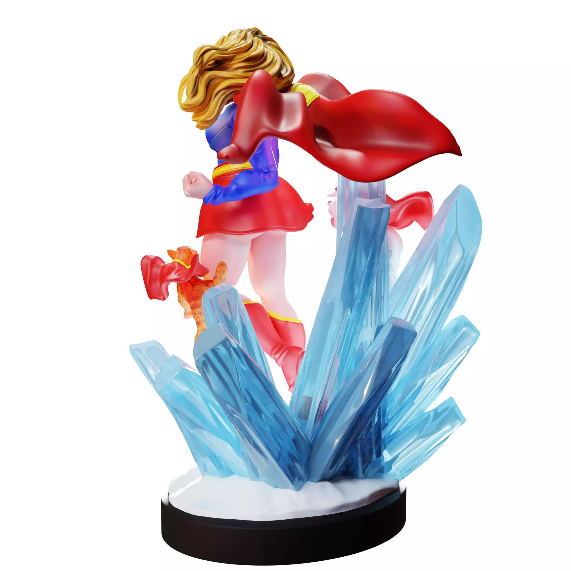 Supergirl 3D print model_7
