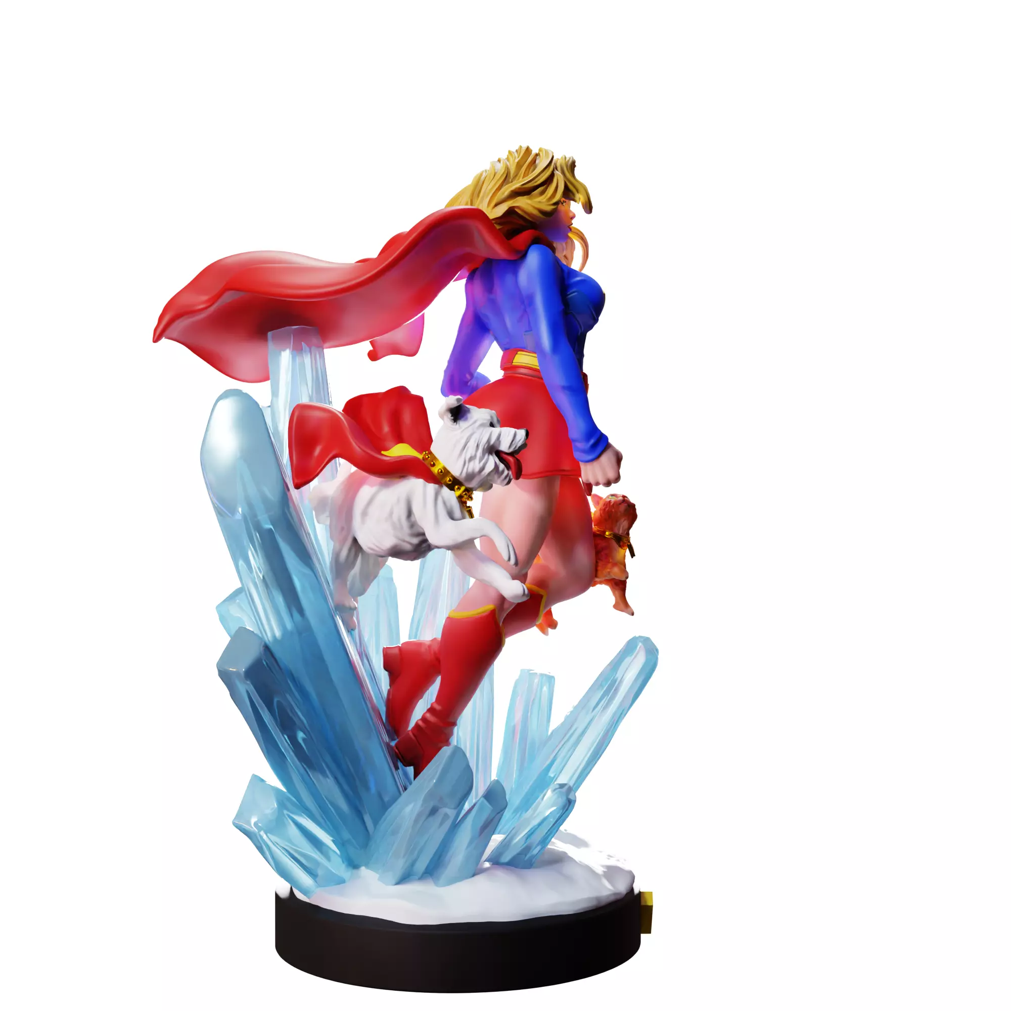 Supergirl 3D print model_9
