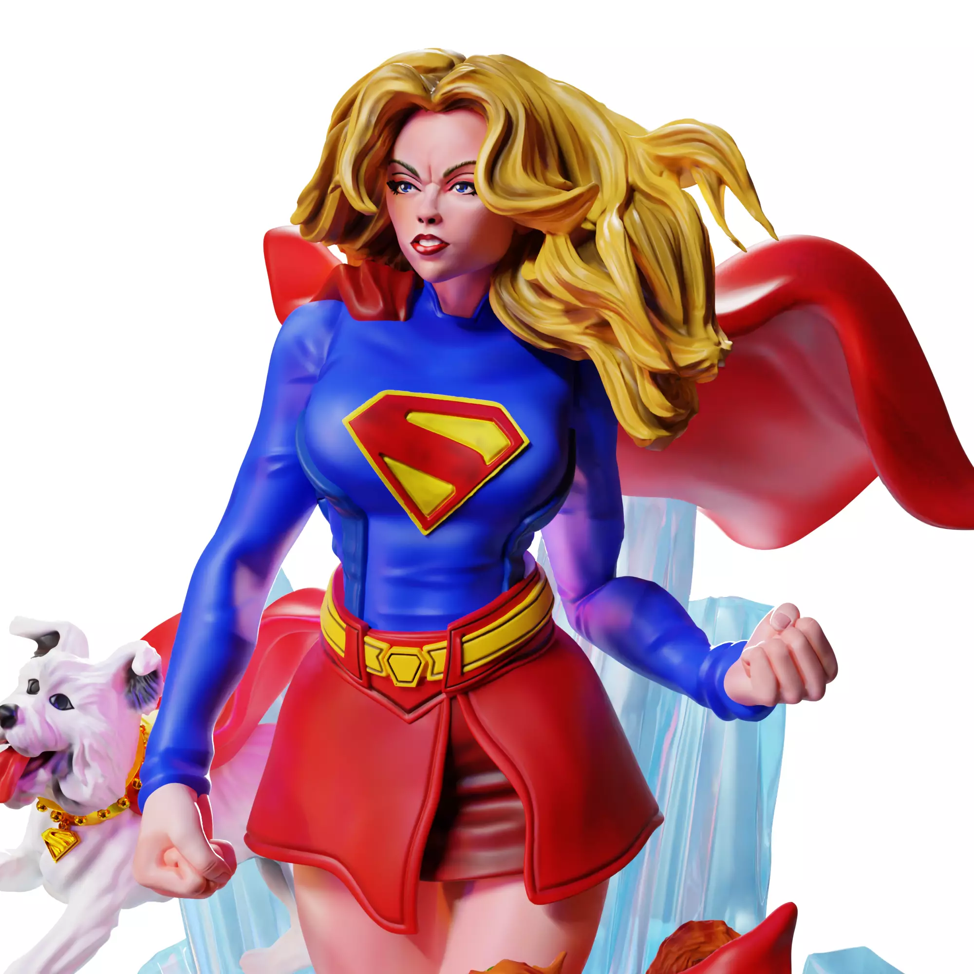 Supergirl 3D print model_2