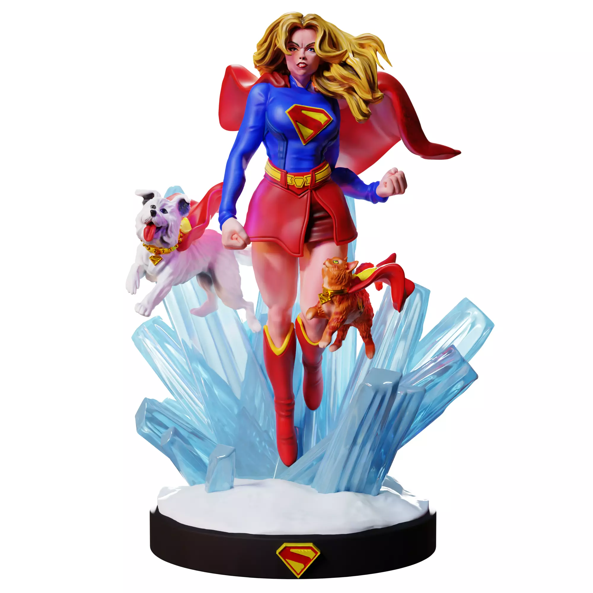 Supergirl 3D print model_15