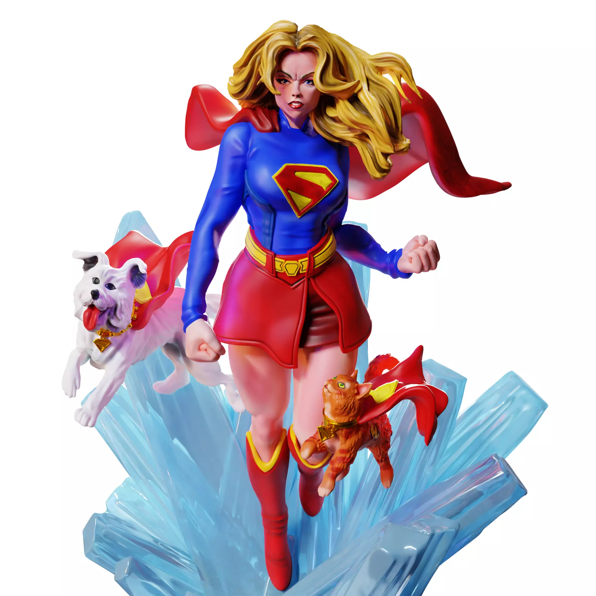 Supergirl 3D print model_14