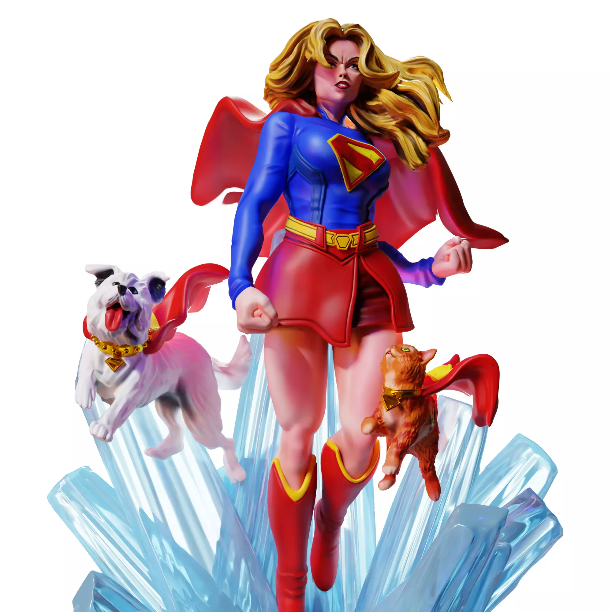 Supergirl 3D print model_12