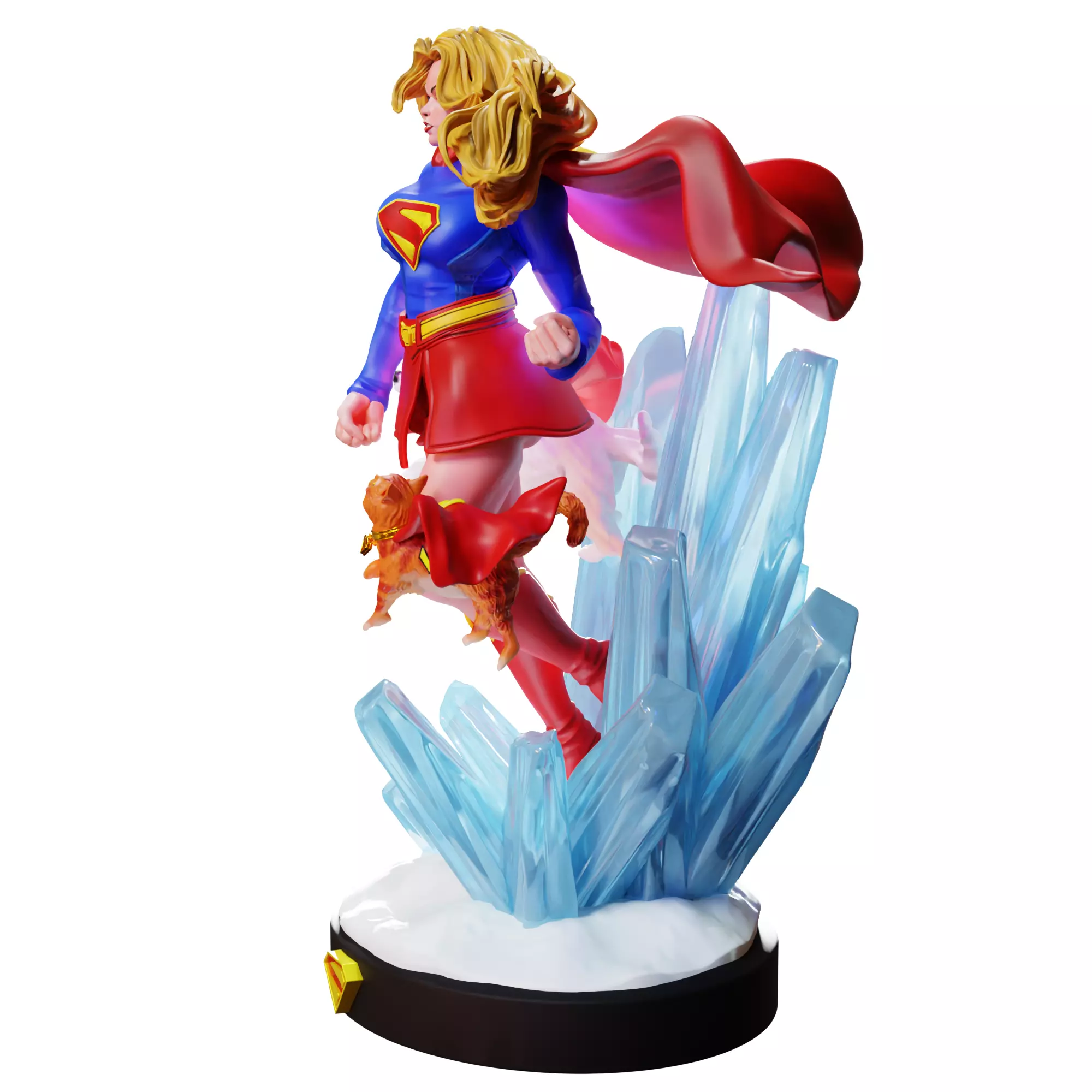 Supergirl 3D print model_6