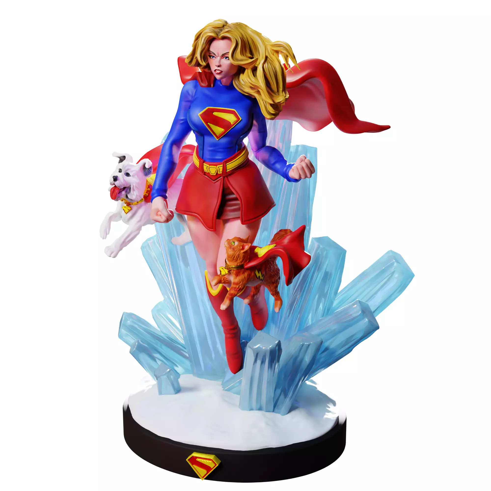 Supergirl 3D print model_4