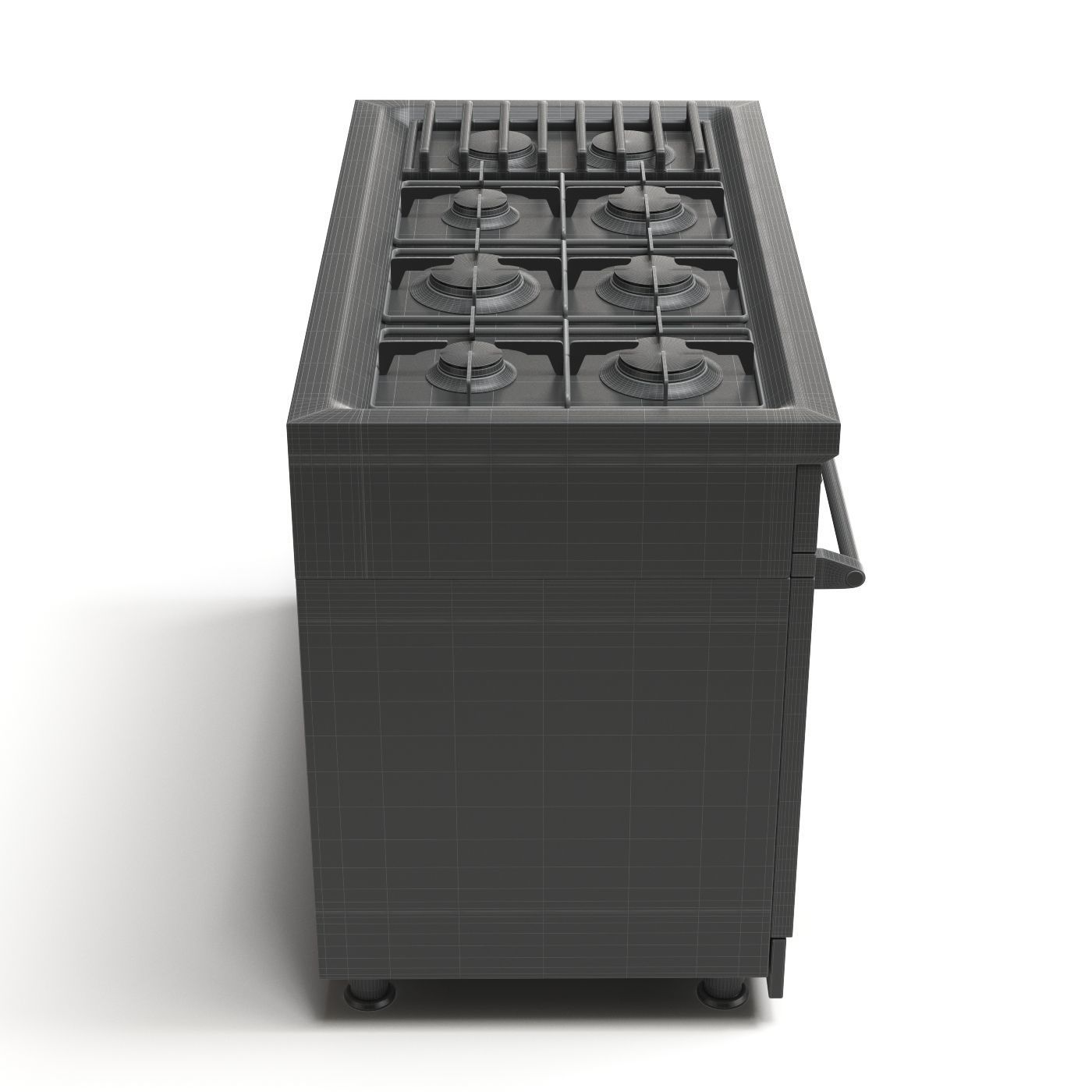 Gas range cooker 3D model_16