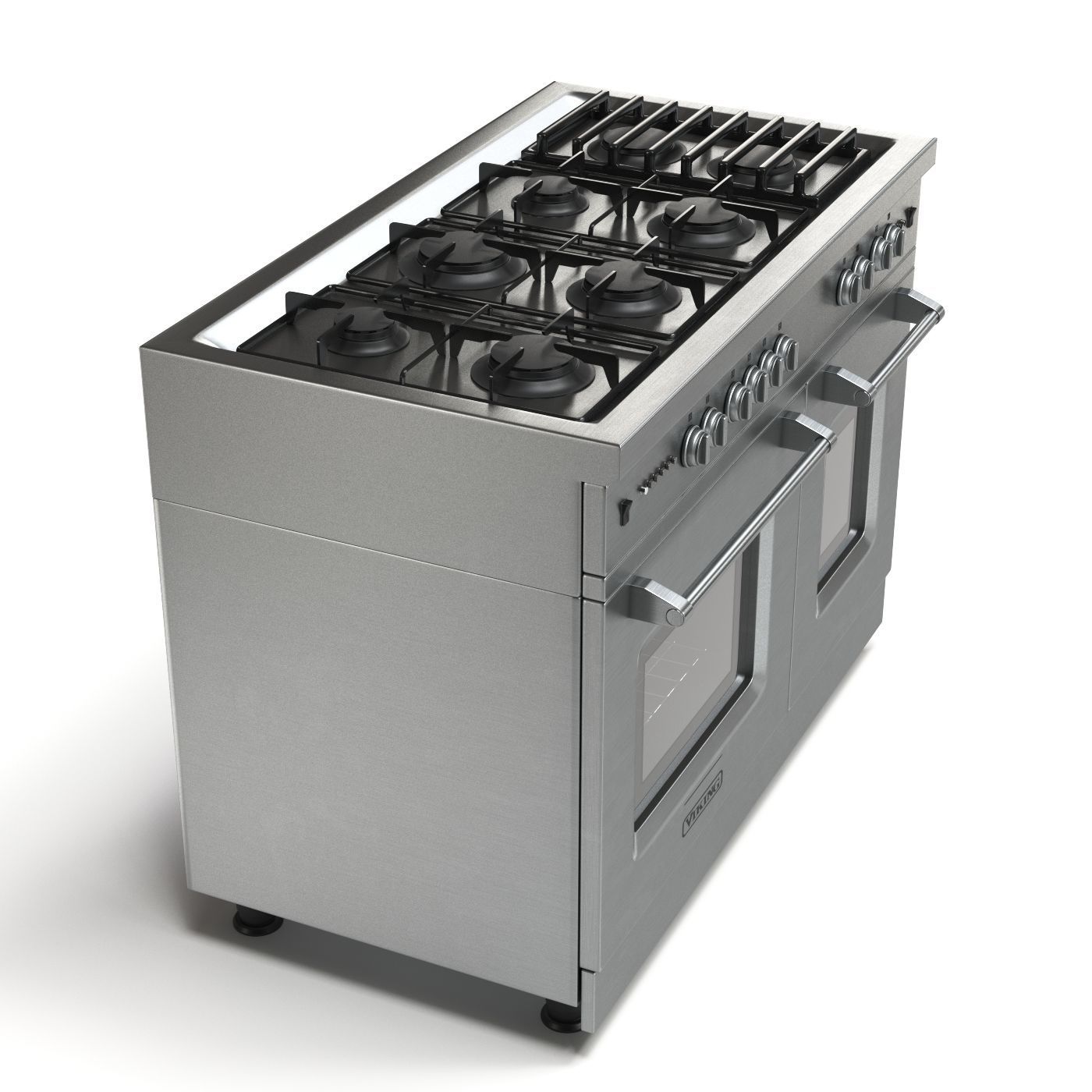 Gas range cooker 3D model_8