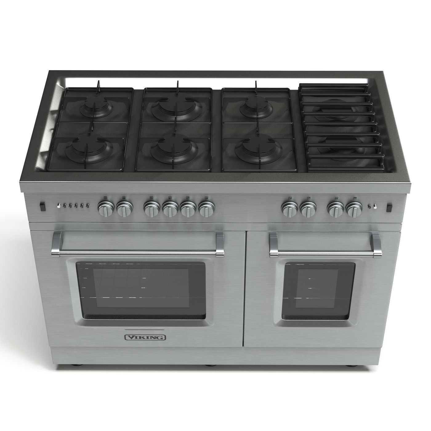 Gas range cooker 3D model_14