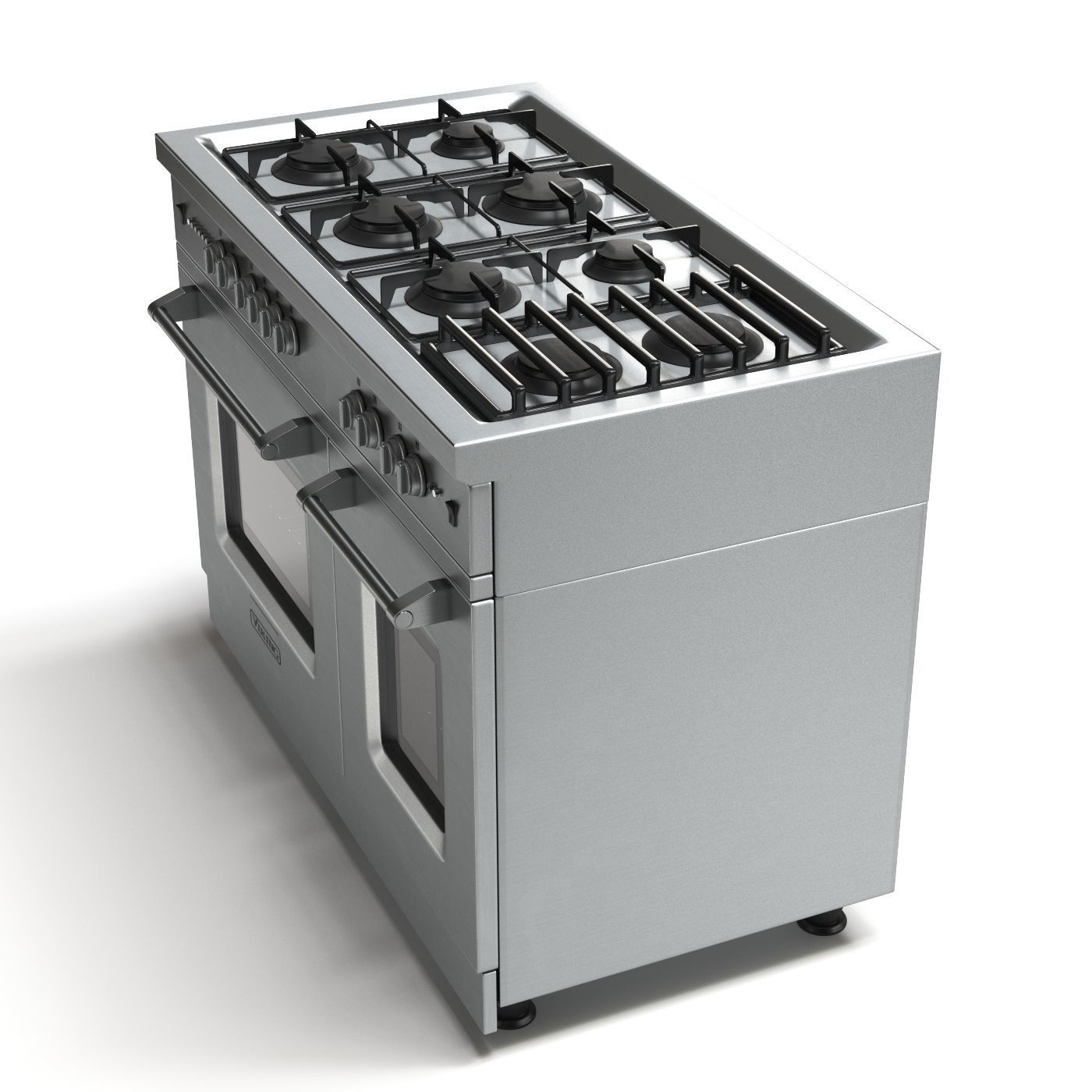Gas range cooker 3D model_12