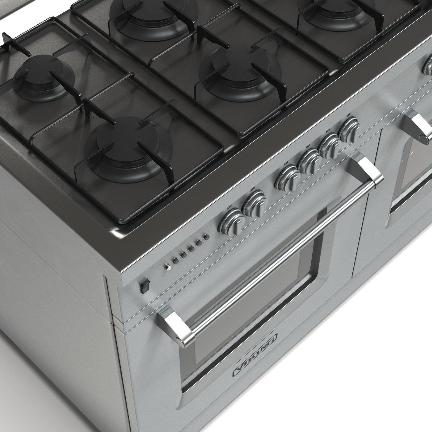 Gas range cooker 3D model_2