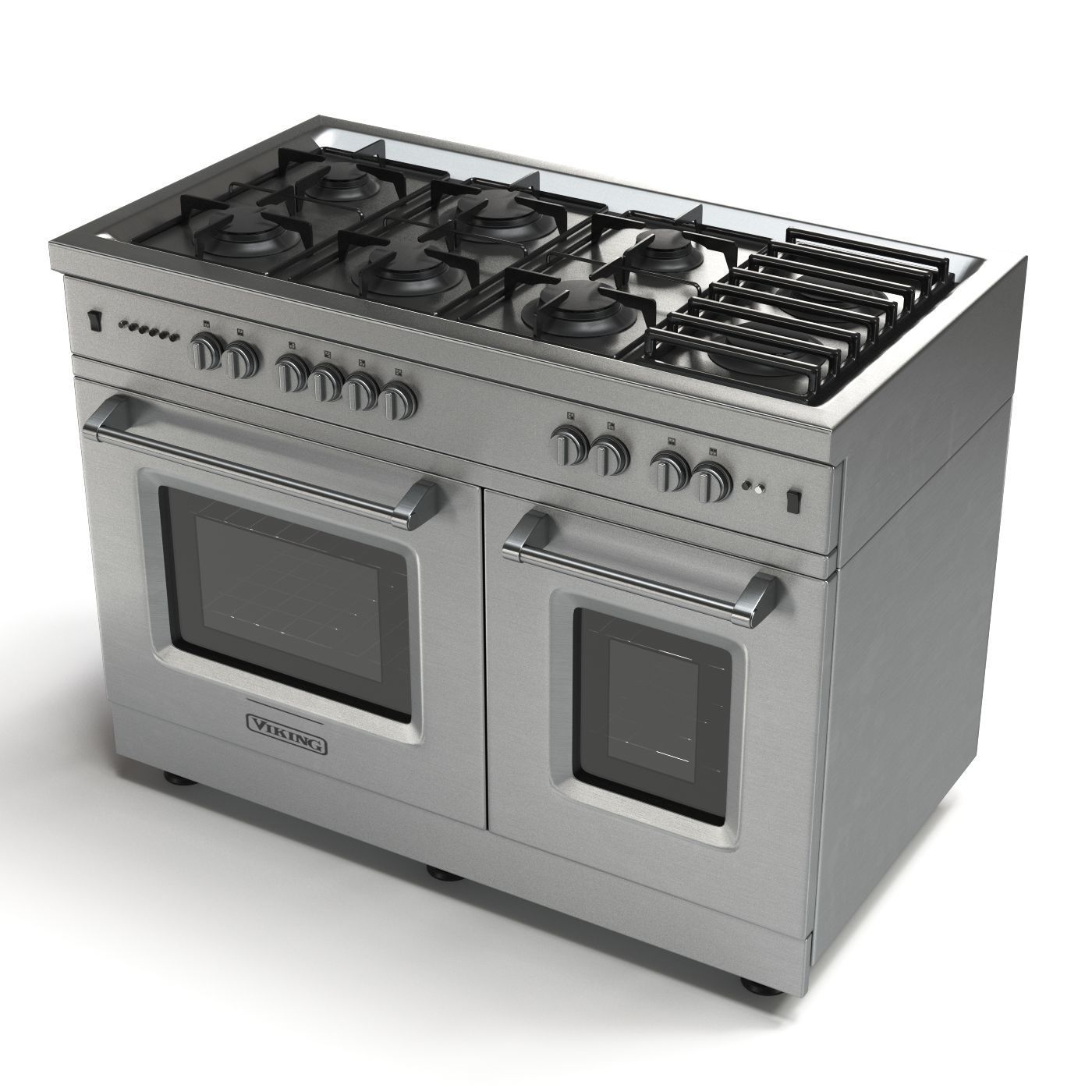 Gas range cooker 3D model_11