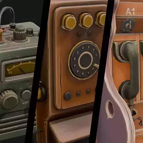 Stylized Retro Radios