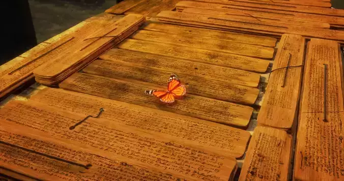 Palm Leaf Manuscript 3D model