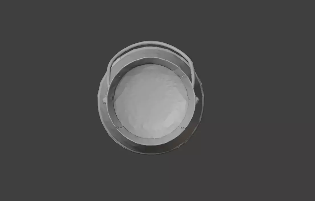 Iron Cauldron Low-poly 3D model_15