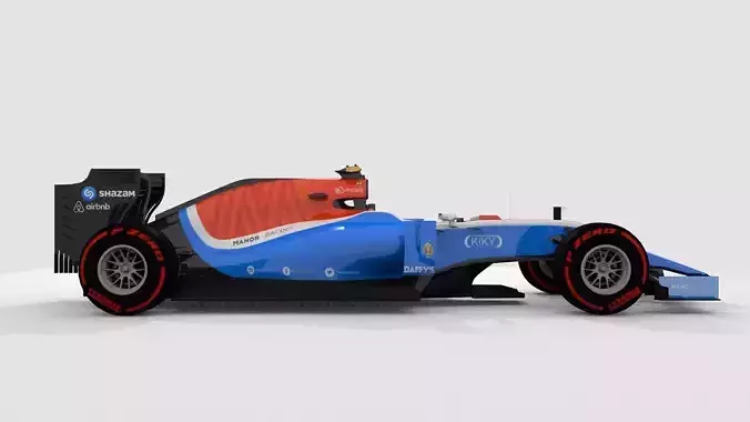 3D model of 2016 Manor Racing MRT05