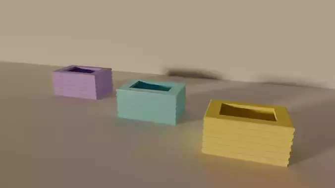 3D candle holder pack for home decoration