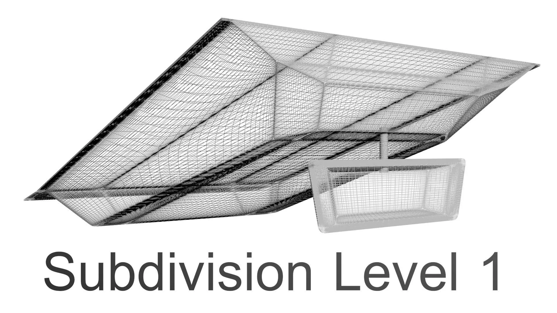 Car Front Mirror 3D model_30