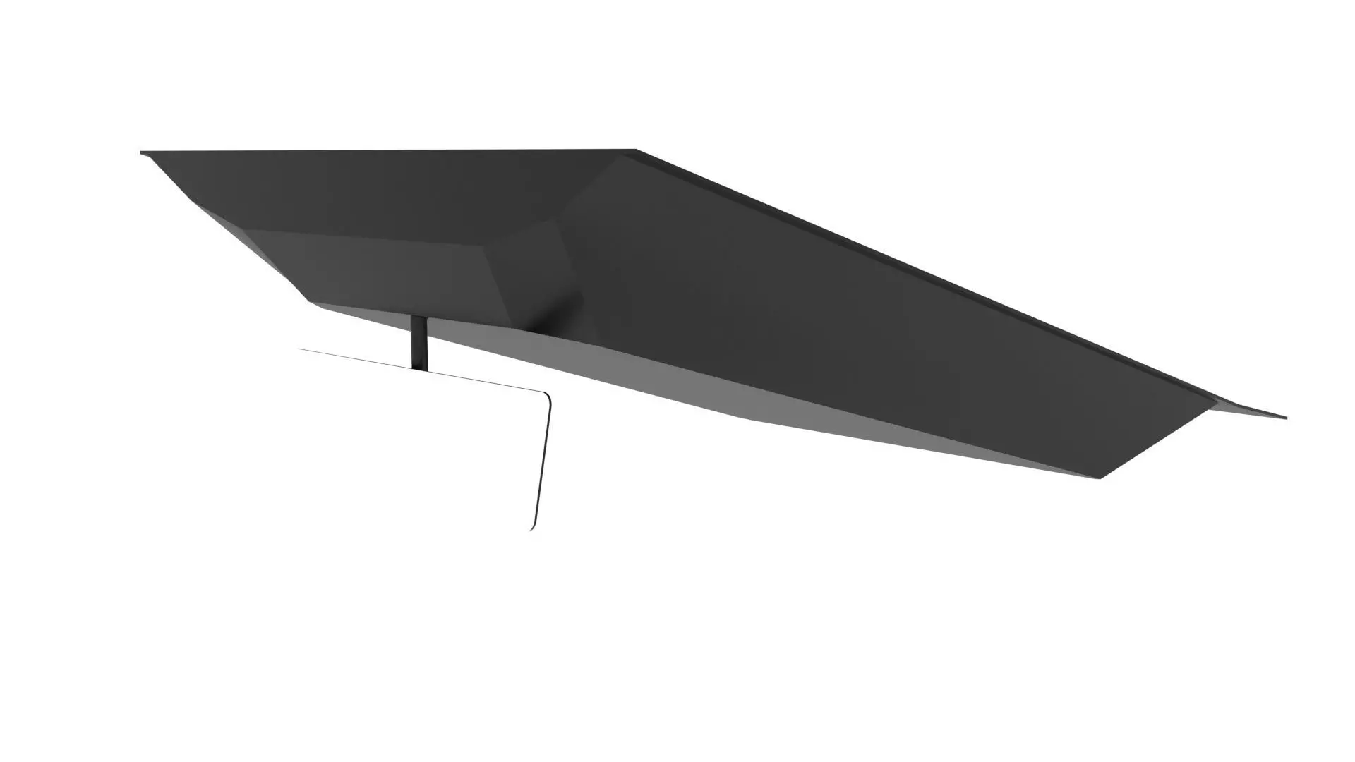 Car Front Mirror 3D model_10