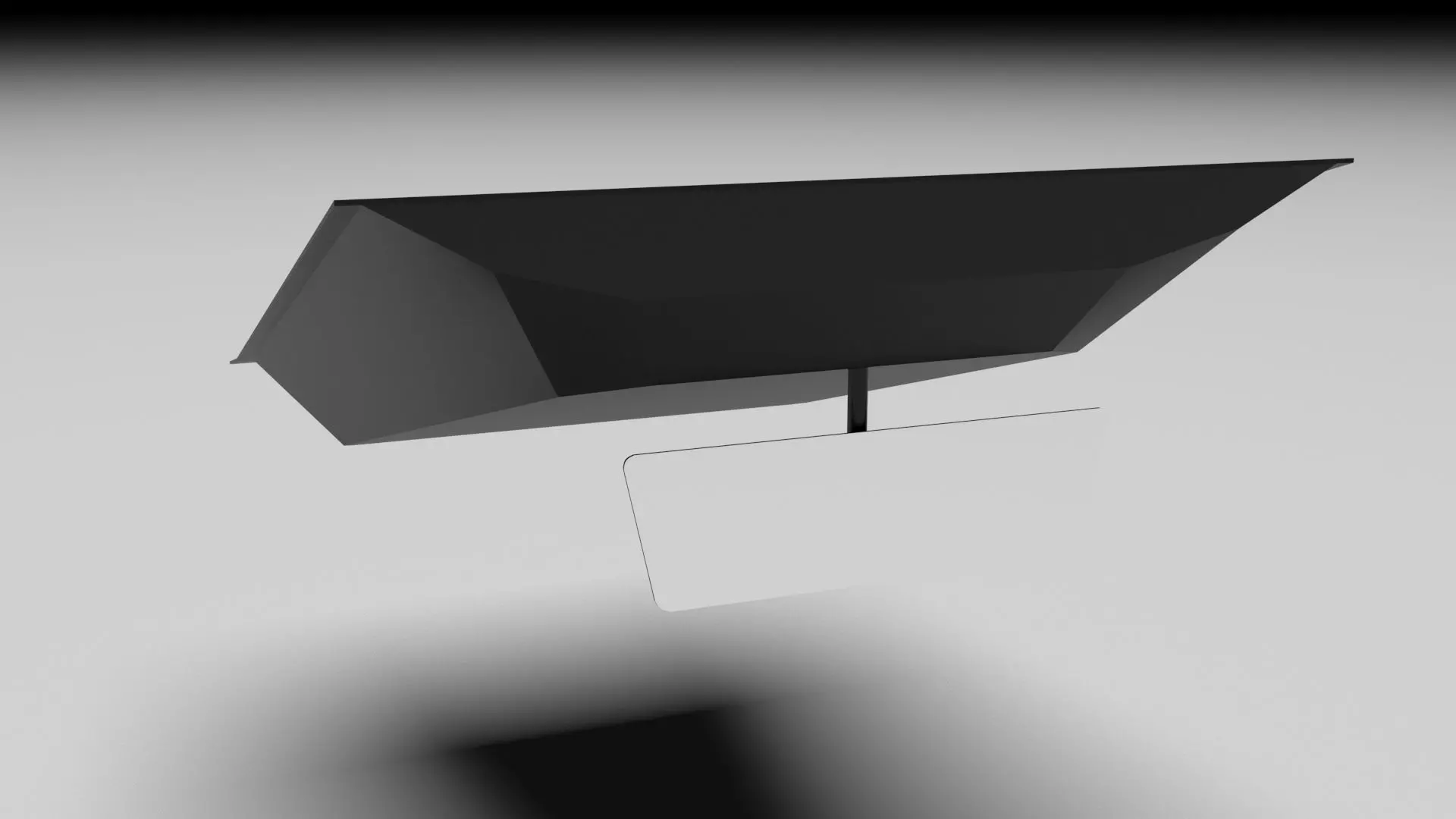 Car Front Mirror 3D model_0