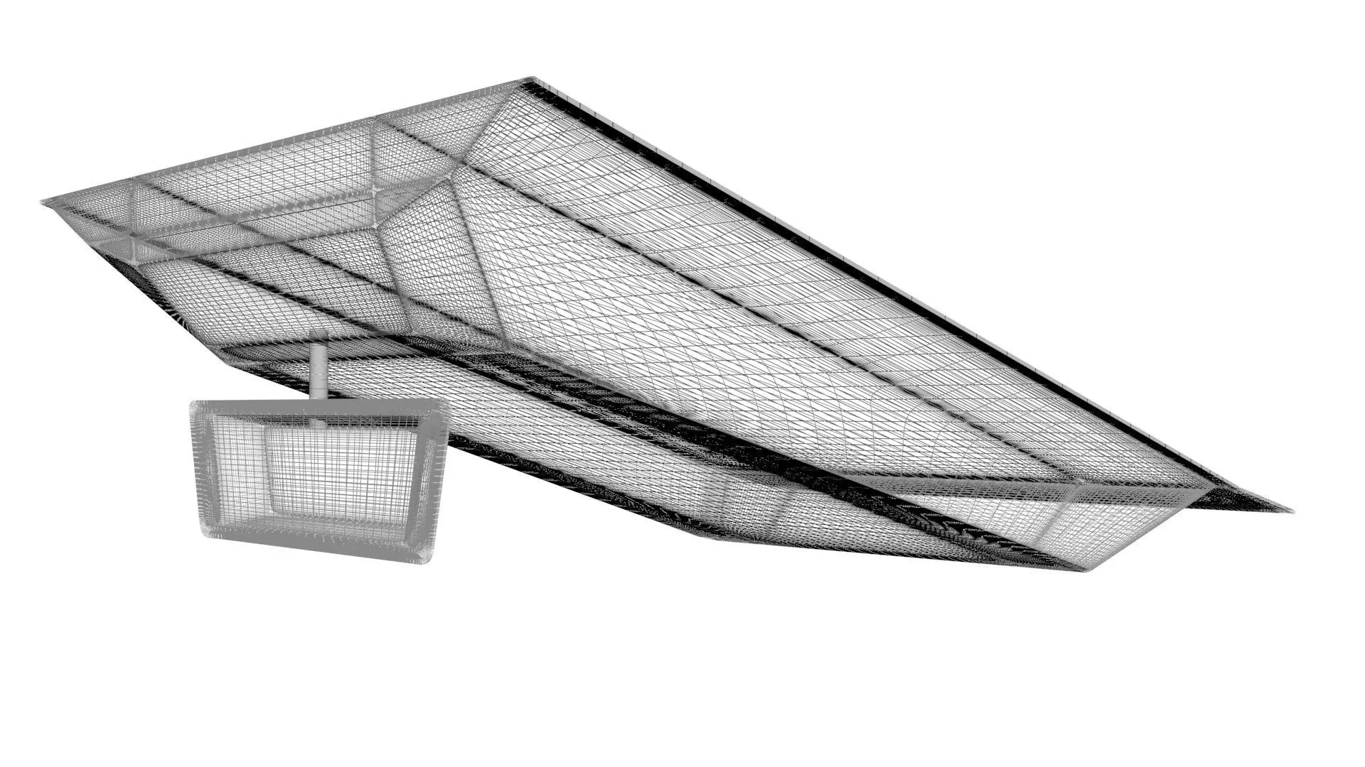 Car Front Mirror 3D model_20