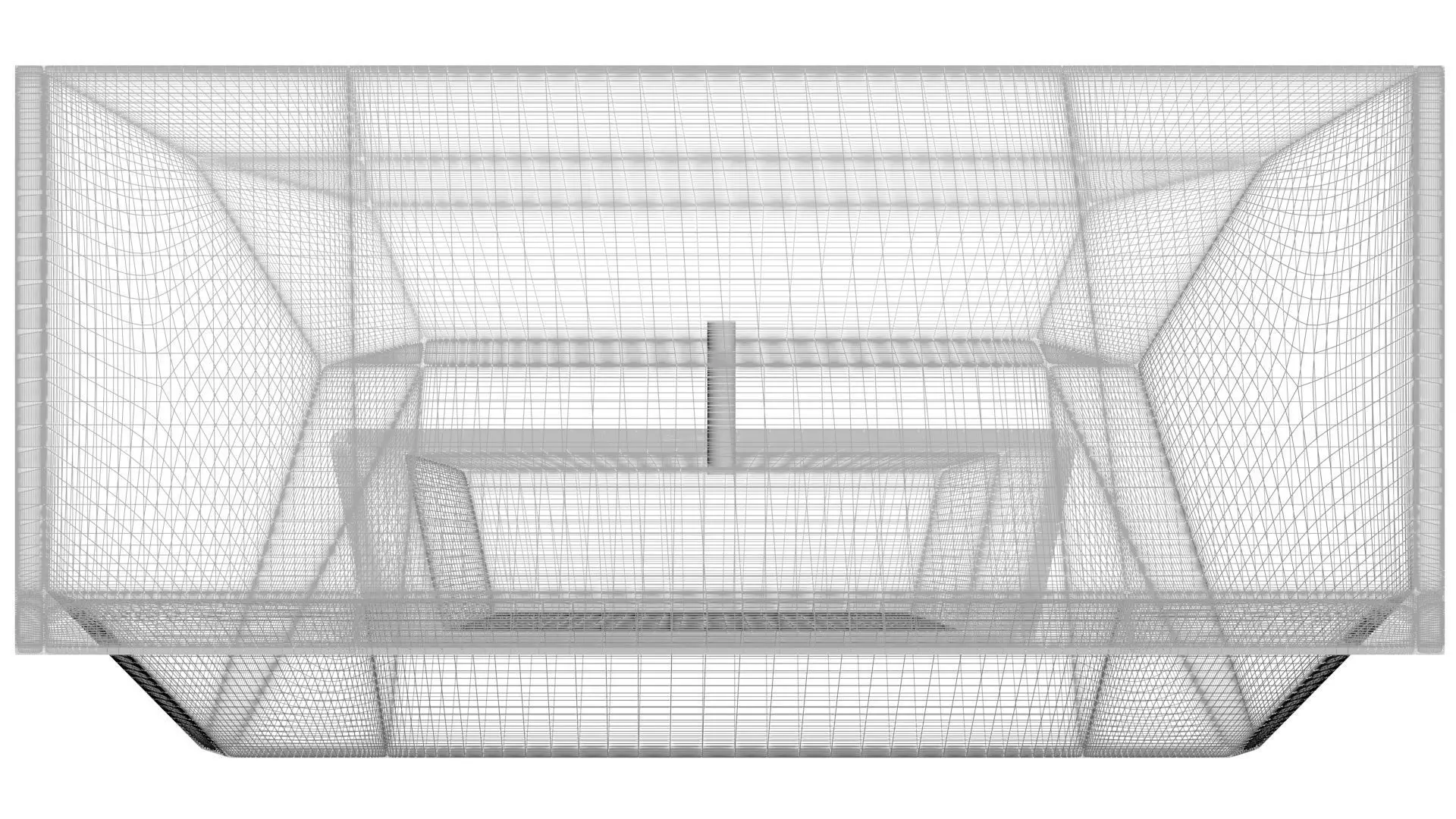 Car Front Mirror 3D model_26