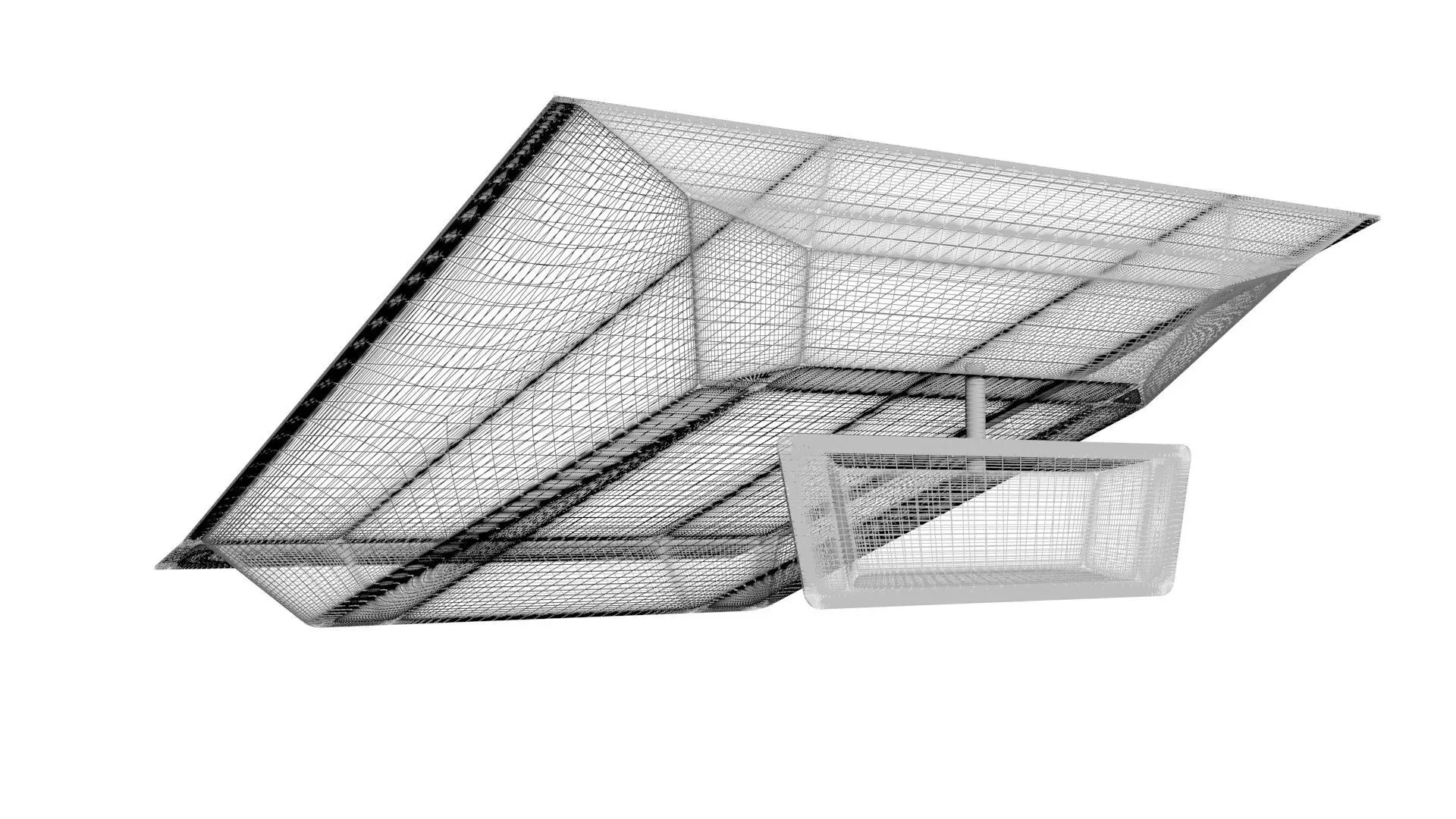 Car Front Mirror 3D model_19